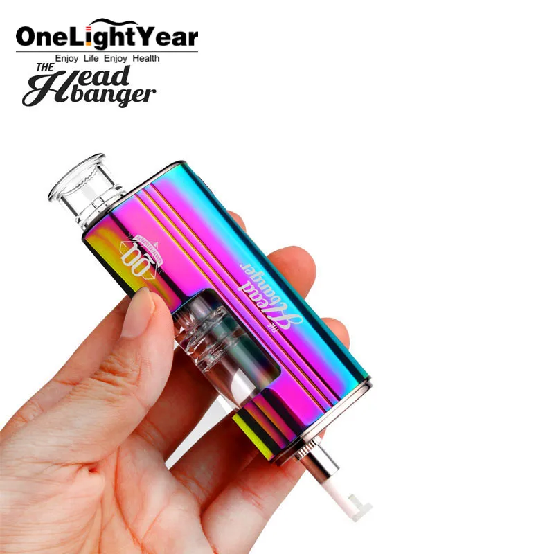 1/6 Airis Headbanger Patented Quartz coil wax vaporizer hottest dip and dab 2 in 1 wax vape pen from one light year