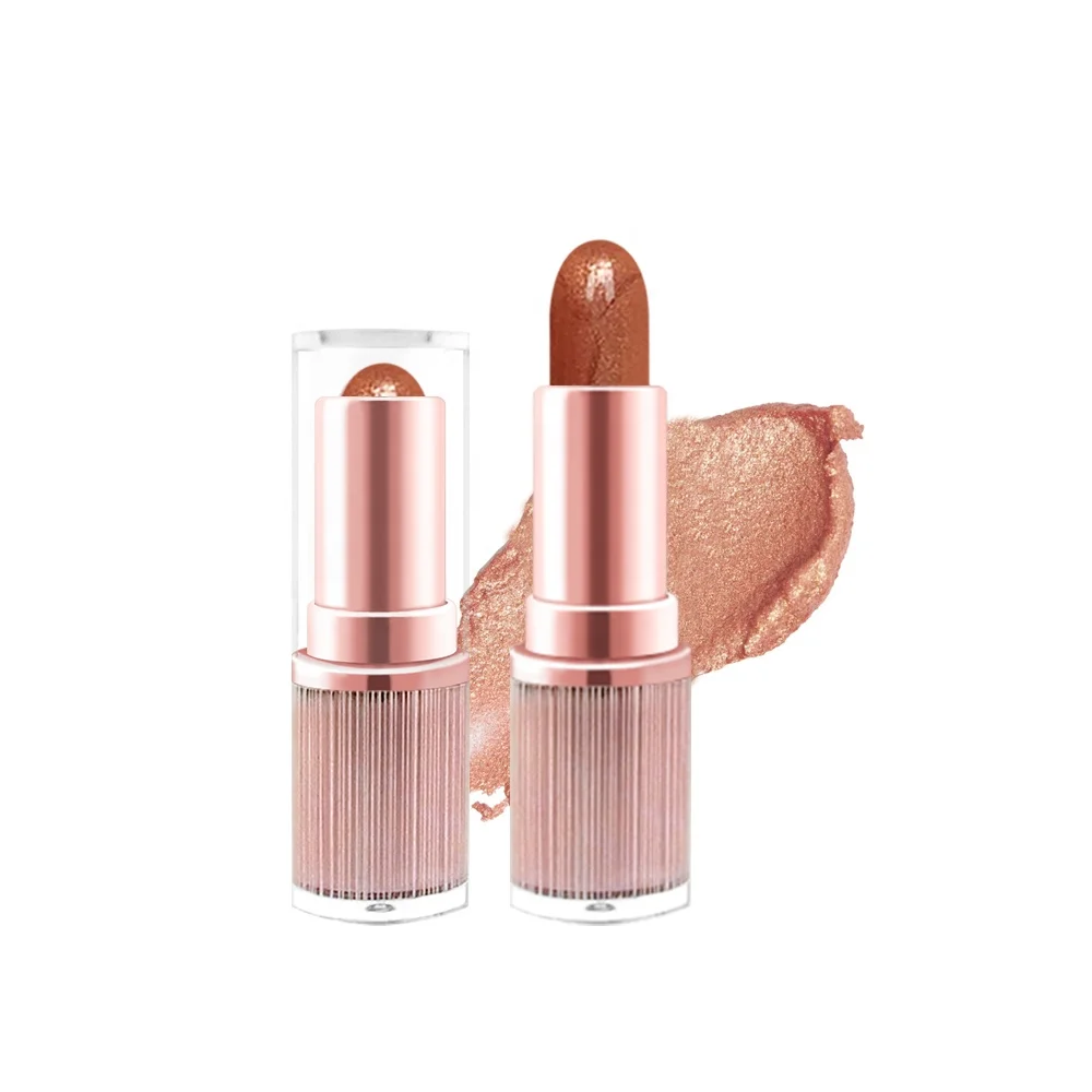 Face Glitter Bronzer and Highlighter stick Cosmetic Shimmer highlighter stick private label