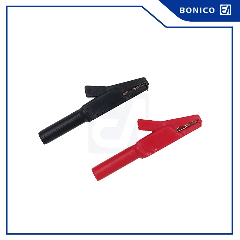 8A 58MM High Quality Nylon Pure Copper Insulated Test Small Alligator Clip