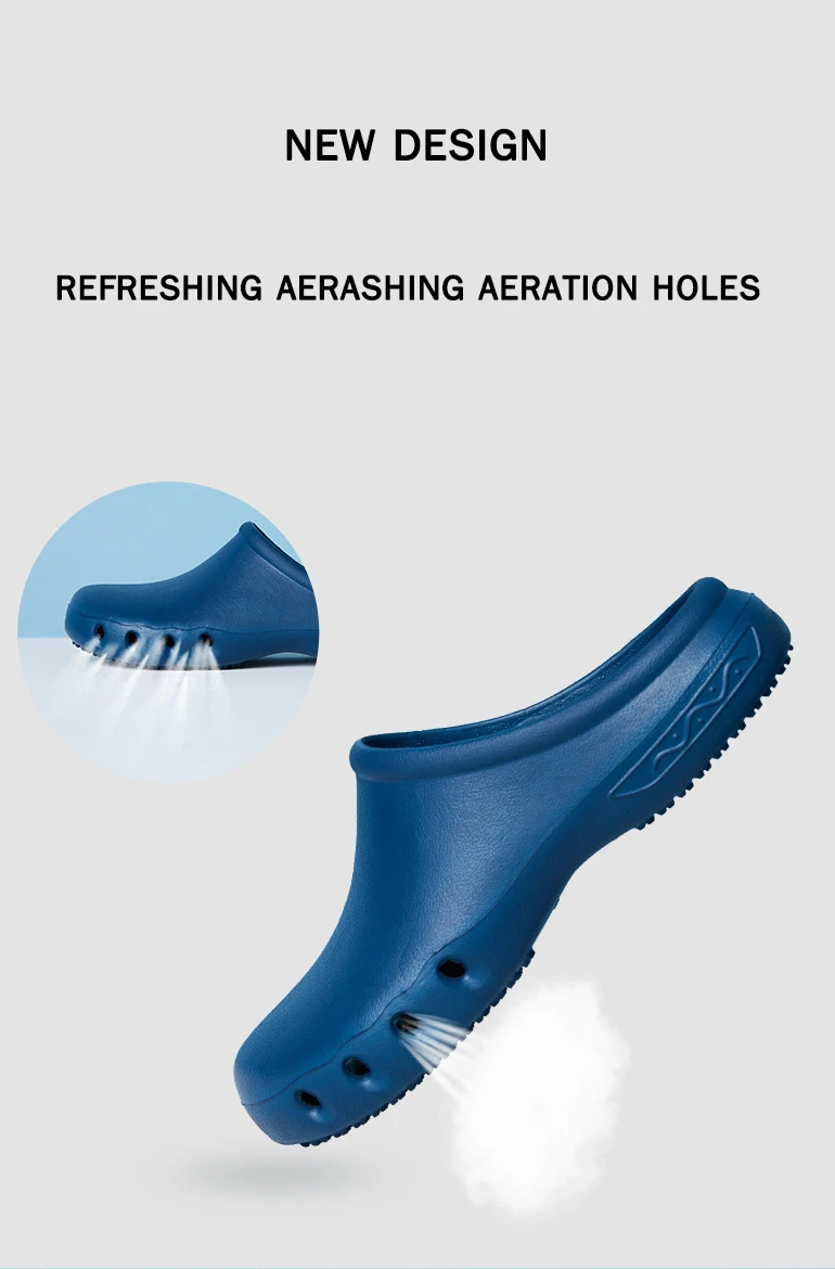 Anti-Slip Chef Safety Shoes Men Women Shoes Hospital Medical Surgical Work Shoes Slippers