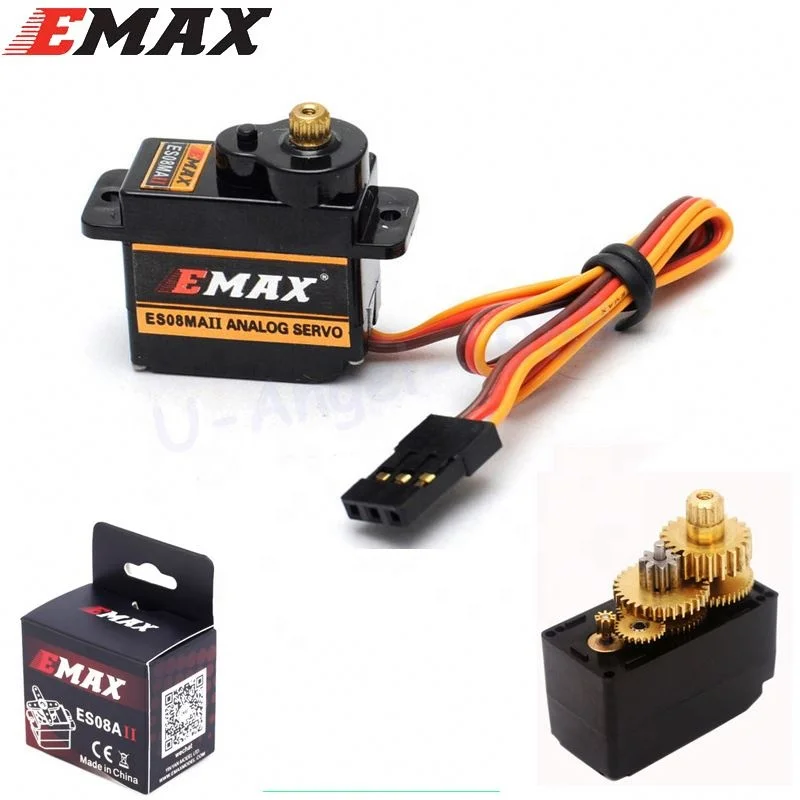 EMAX ES08MA II 12g Mini Metal Gear Analog Servo for RC Car Boat Helicopter Airplane Toy Parts