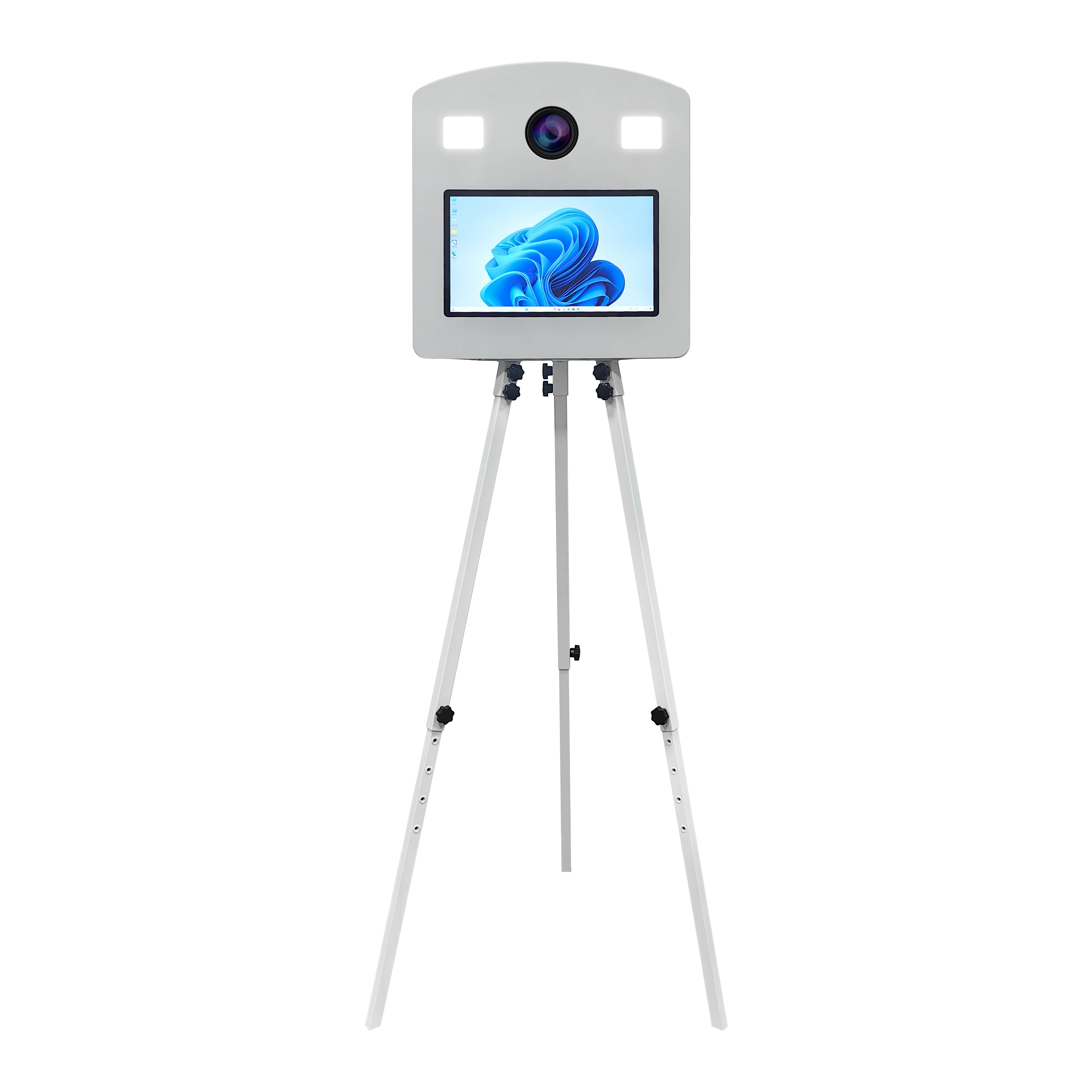 Adjustable Tripod Dslr Photo Booth With Magic Mirror Plate Photobooth 15.6inch Size Dslr Selfie Photo Booth Can Put Printer
