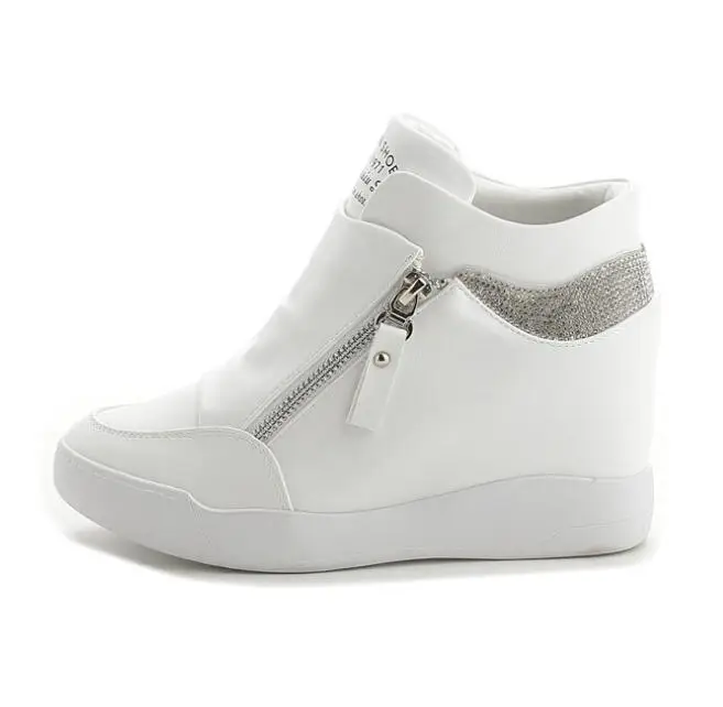 Outdoor High Quality Fashion High Top Custom Logo Sneaker Wholesale Height Increasing Youth Ladies Shoes Casual Women Shoes