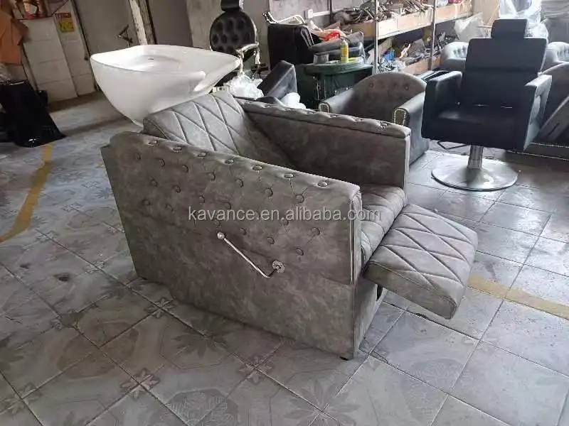 Factory Salon Hair Equipment Furniture Modern Style Shampoo Bowl and Chair for sale