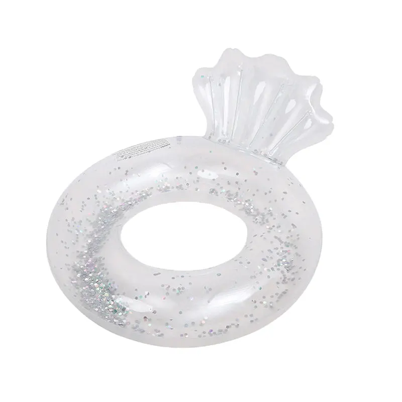 BSCI Baby Bath Toys Water Toys Floating Fish Toys Swim Ring Transparent Sea Shell Kiddie Summer Outdoor Swimming Pool Float