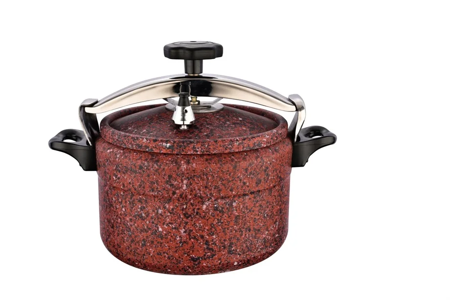 2022 newly designed pressure cooker ,safe aluminum pressure cooker , pressure cooker with gold handle