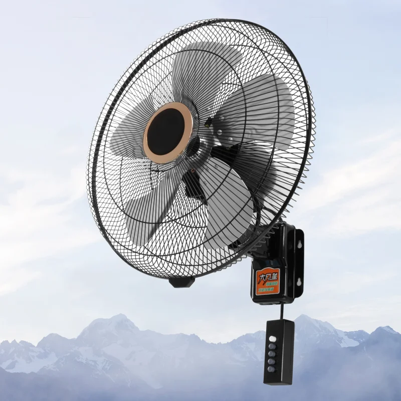 industrial wall fan remote control wall mounted 18/20 inch wall metal large wind fan quiet restaurant commercial