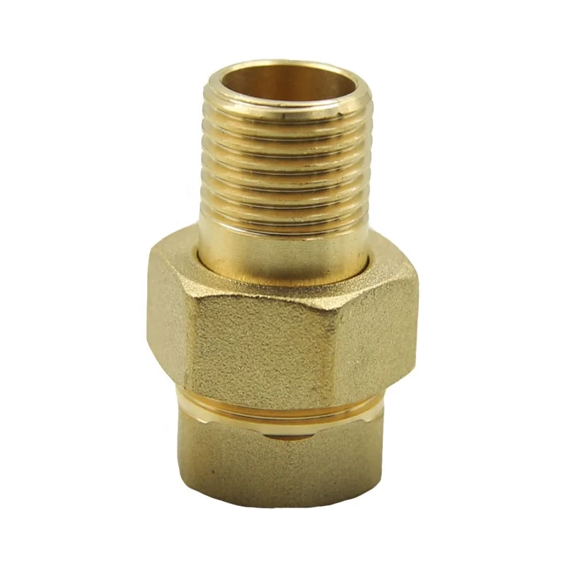 High quality sand blaster O-ring seal forged brass union elbow fitting