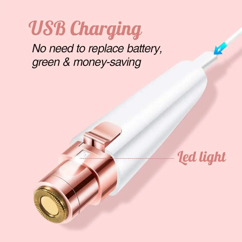 2020 точный портативный безболезненный эпилятор usb устройство для удаления волос на бровях лучшая перезаряжаемая ручка 2 в 1 электрический