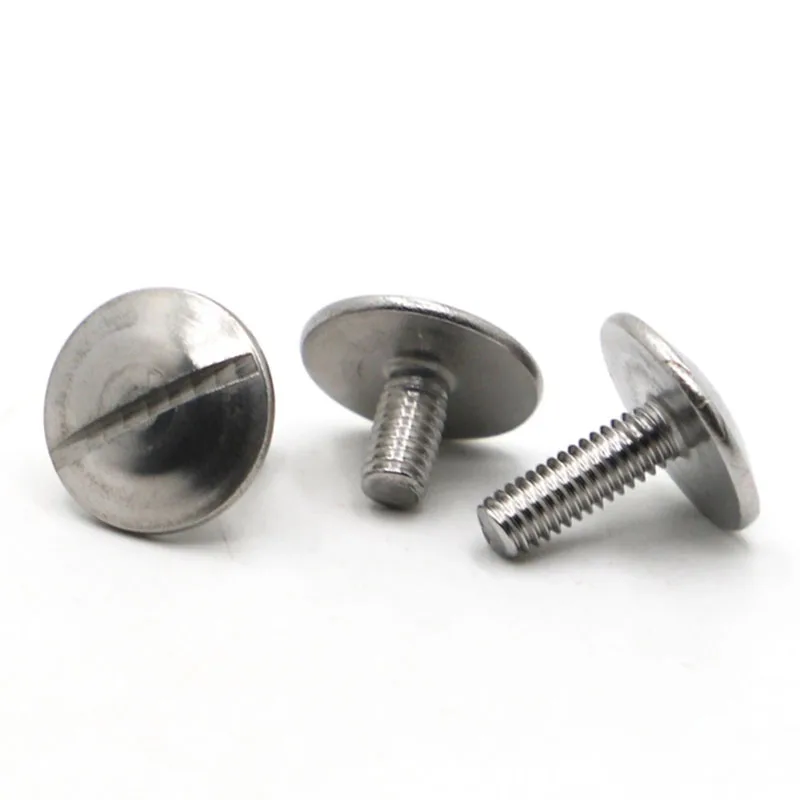 GB947 M2 M3 M4 M5 M6 Stainless Zinc Steel Large Raised Head Screw 8-32 1/4-20 Slot Big Pan Head Screw Round Head Bolt Screw