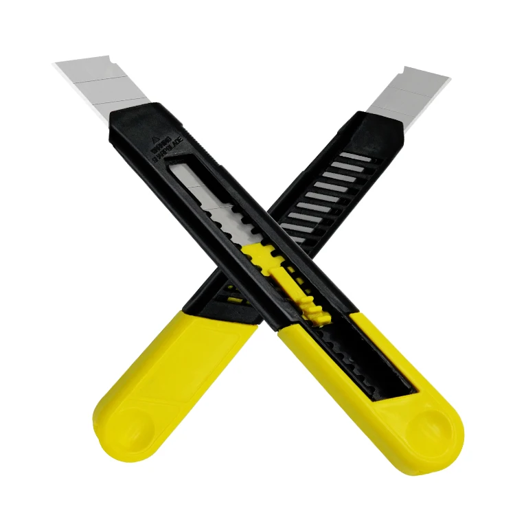 economic cutter plastic case utility knife snap-off knife box opener 18mm