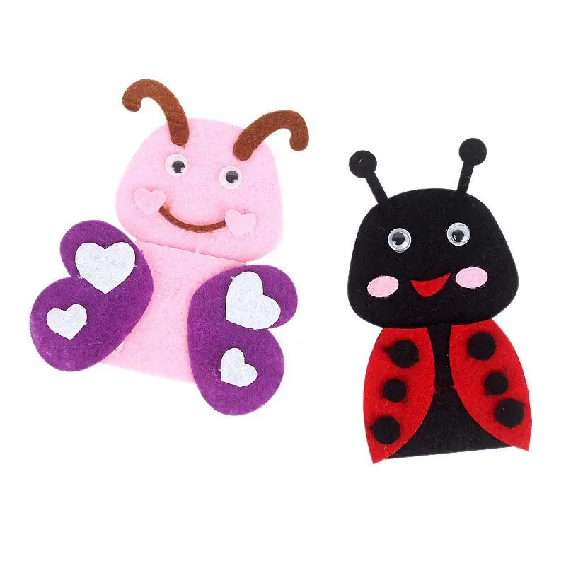 Custom wholesale dog elephant finger puppets stuffed toys