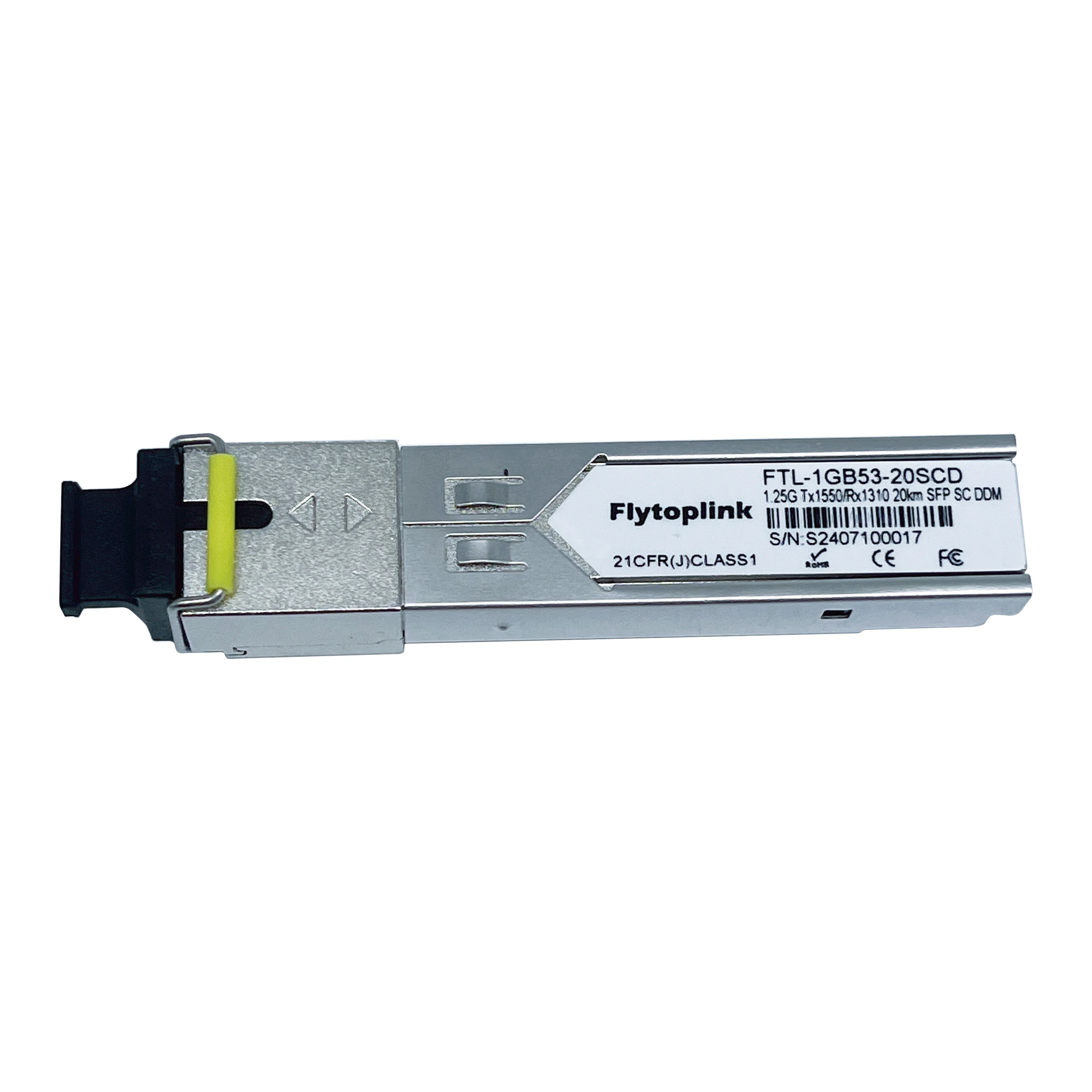 Fiber Optical Transceiver 1.25G BIDI SFP TX 1550nm /RX 1310nm 20km SC DDM Optical Module Single Fiber Single Mode For Cisco