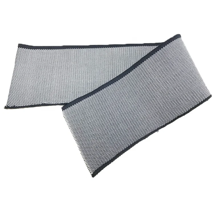 Жаккардовый вязаный воротник в рубчик, двухцветный жаккардовый воротник для мужчин и женщин, аксессуары для одежды