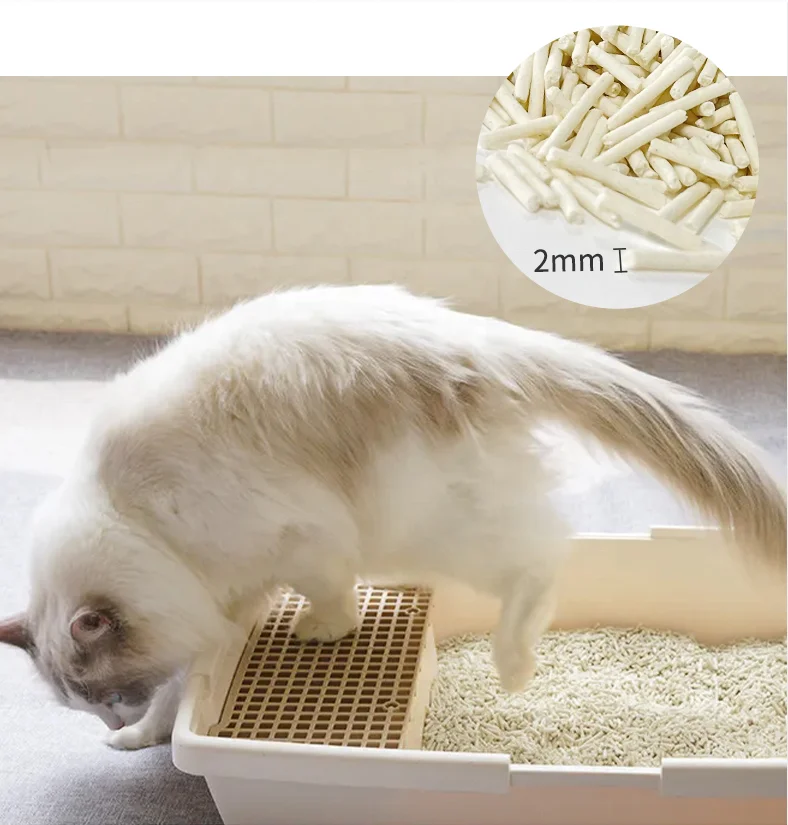 Cat litter manufacturer factory quick clumping can be poured directly into the toilet tofu cat litter