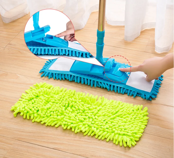 Factory Sell Customizable Microfiber Mop with Chenille Replacement Refill