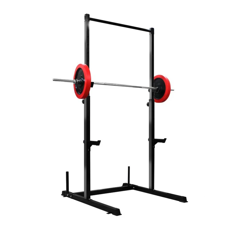 
10 level adjustable height barbell bench press power cage squat weightlifting rack with barbell storage bar 