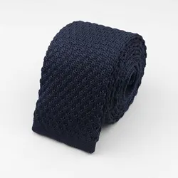 Модный мужской красочный Вязаный Галстук однотонный Узкий Тонкий тканый простой галстук узкие галстуки