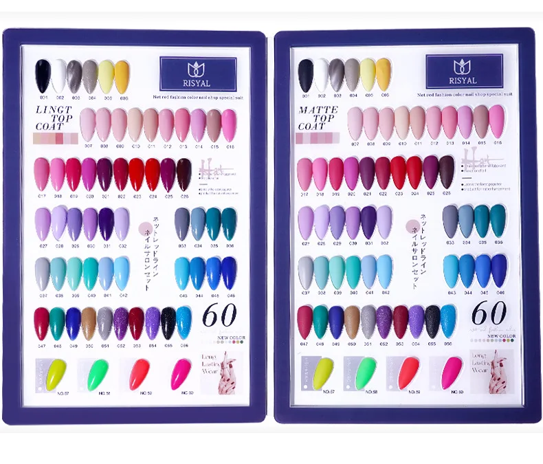 Hema Free 60pc/set Gel Nail Polish Kit For Nails Semi Permanent Soak Off Gel Polish Varnish UV Nail Set For Manicure Art Set