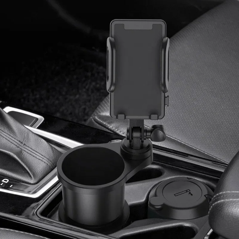 2 in 1 Car Phone Stand Cup Holder 360 Angle Adjustable Universal Car Phone Holder Car Holder For Phone