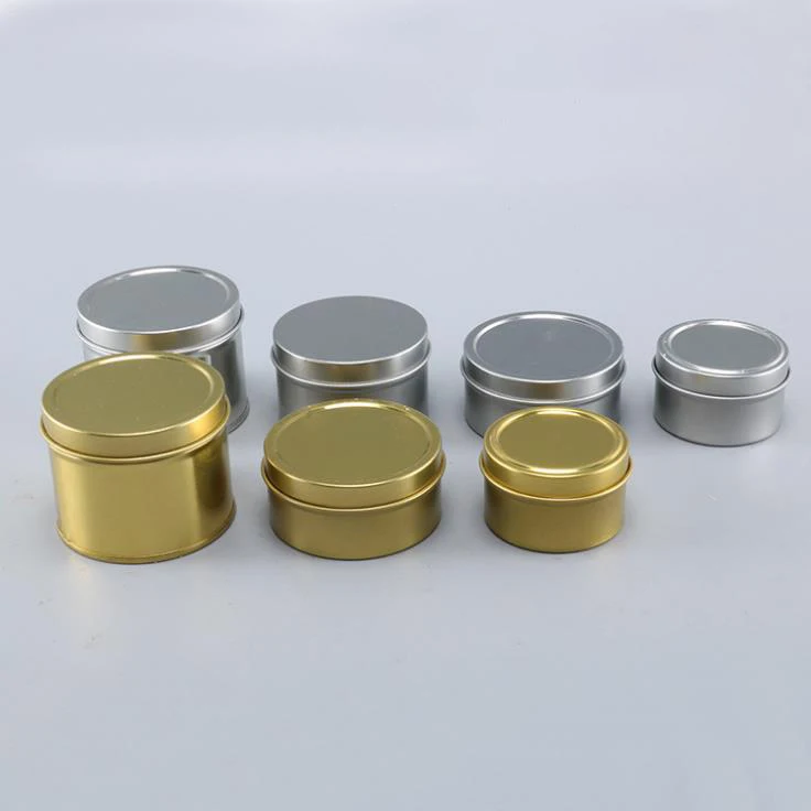 Банка для свечей с логотипом на заказ, контейнер для сосудов, роскошные прозрачные пустые черные металлические банки для свечей с крышками оптом