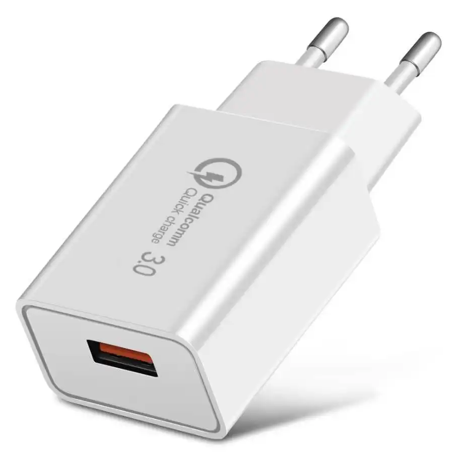 
Новое зарядное устройство QC3.0 18 Вт с одним usb и двумя usb-портами, быстрая зарядка 3,0, зарядное устройство usb 