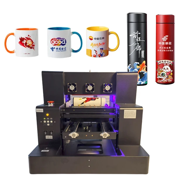 UV Flatbed Printing Machine A3 Printer for Plastic Phone Case Wood Acrylic Metal Cylinder PVC ID Card UV DTF Printer