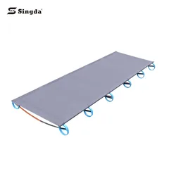 Singda Aluminum Metal Outdoor Army Military Camping Hiking Folding Sleeping Cot Camp Bed For Adults