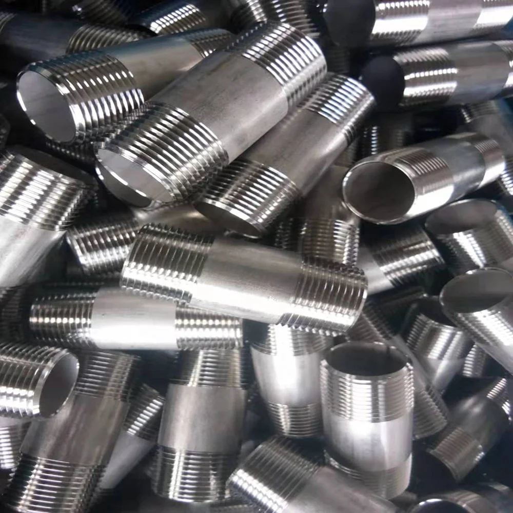 1/4 дюйма X 12 дюймов, соски из нержавеющей стали 304/316 SCH40 NPT, фитинги для труб, с резьбой, с обоих концов, соски