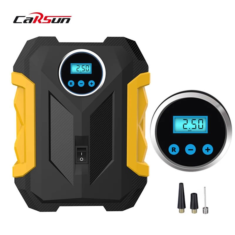Trending Products Intelligent Wired Portable High Pressure Tyre Inflator Air Compressor Pump With Led Light Tire Inflator