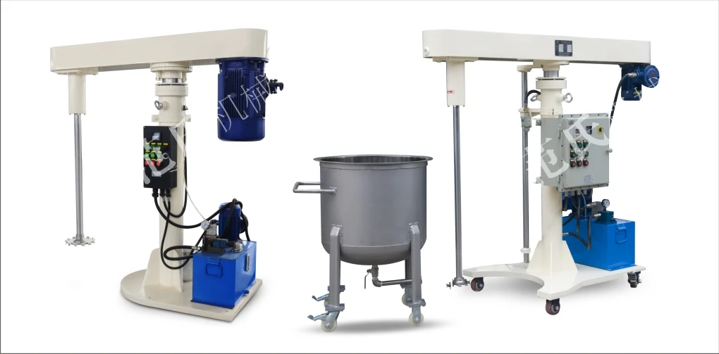 Factory Price Hydraulic Lifting Dual Shaft High Speed Double Planetary Mixer Disperser
