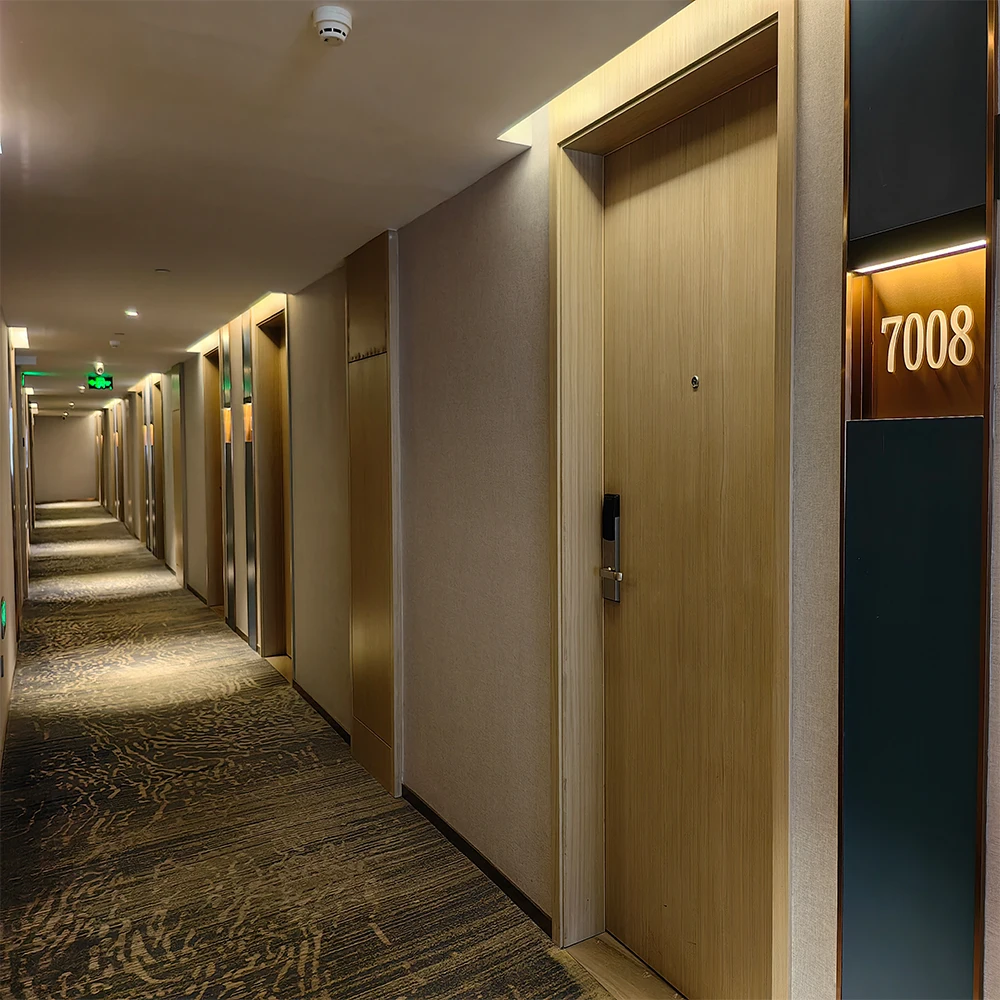 Wooden Fire Rated Door 20 mins to 90 mins Fire Rated Fire Resistant Wood Doors Surface Treatment Customized