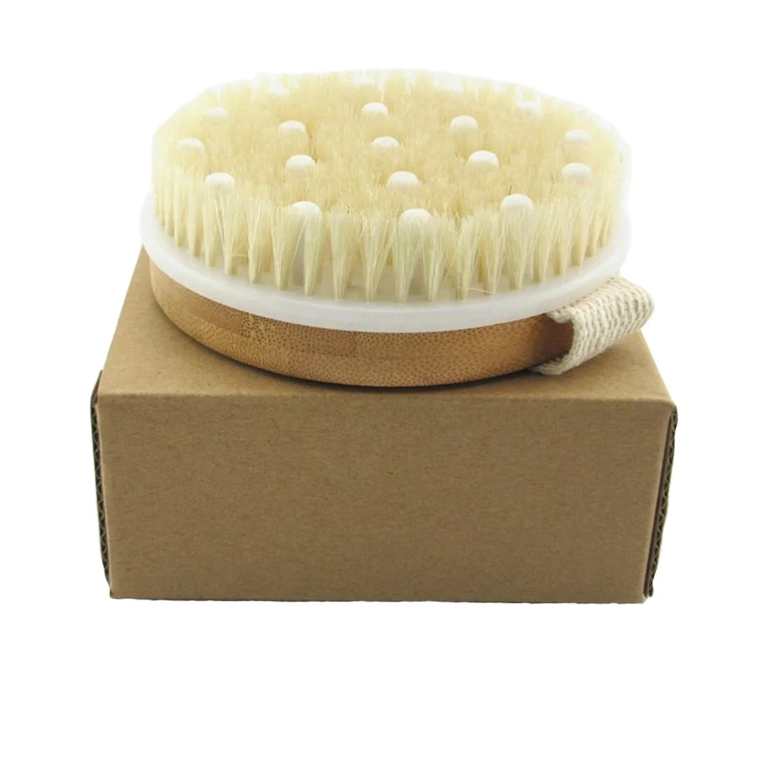 
Best natural bristle strong decontamination bamboo bath brush bamboo brush bath 