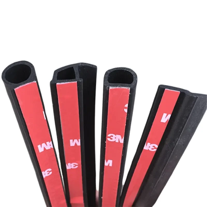 Car sealing strip B-type L-type car door frame thickened soundproof and dustproof strip hood trunk modification strip