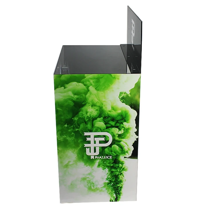 custom Free Design Door-type LED Cigarette Tobacco Display Cabinet With Pushers