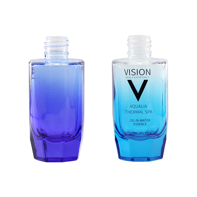 ODM 15g,50g,30ml,40ml,100ml,120ml Custom Glass Airless Biodegradable Luxury Cosmetic Bottle