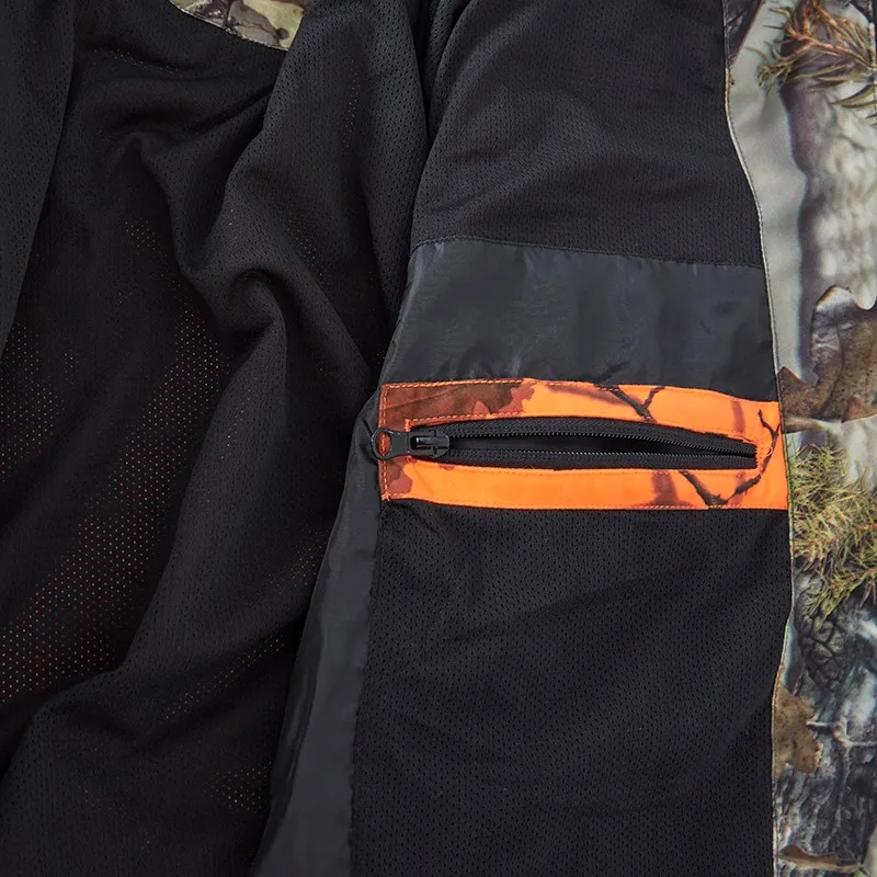 
Fashion hunting clothing orange camouflage hunting suit 