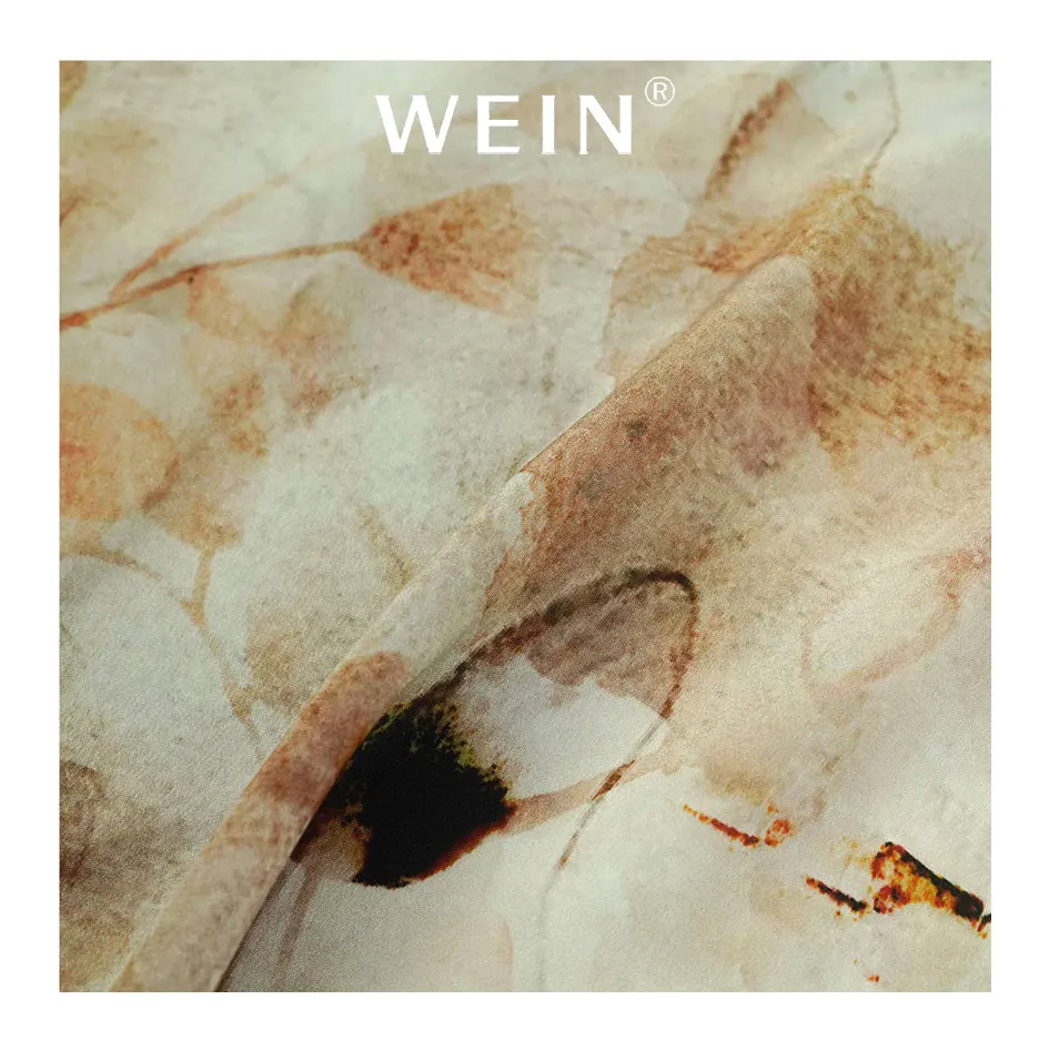 WI-Z0218 High Quality Custom 100% Pure Silk Crepe de chine Fabric Digital Printing Silk Fabric for Summer Women Dress