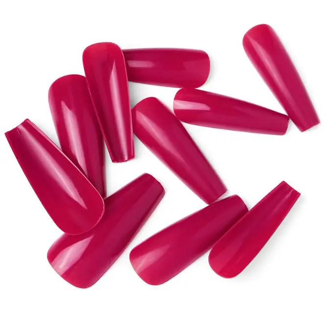 New Style Fashion Press On Luxury Long Coffin Nails Custom Ballerina Nail Tips Artificial False Nails