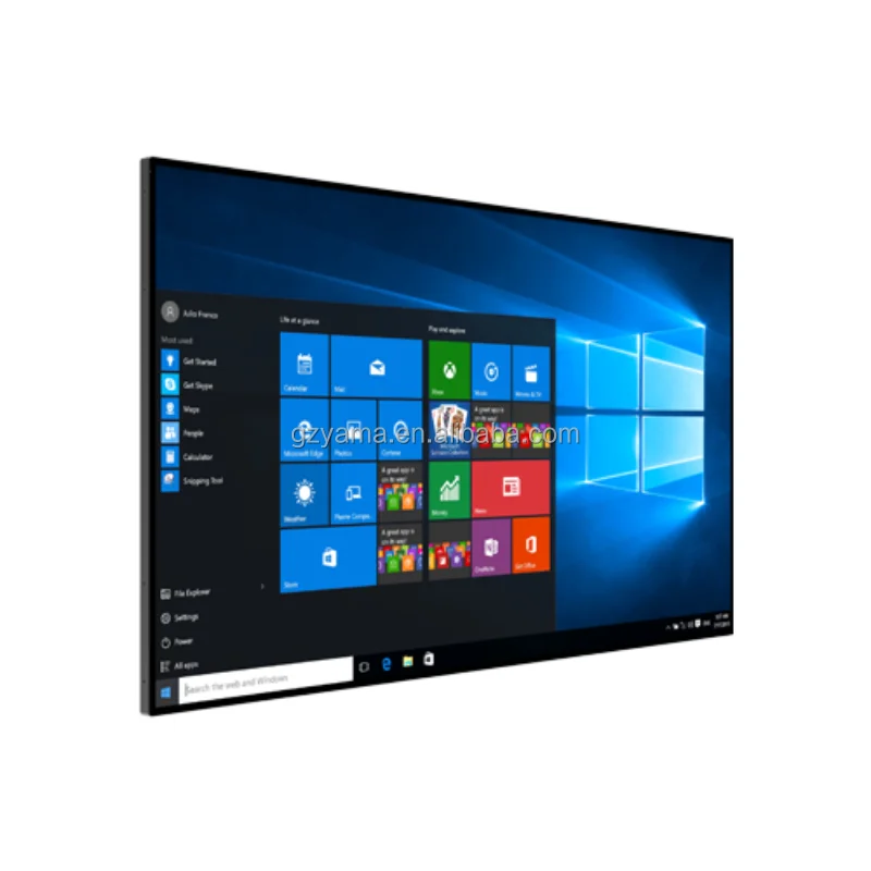 advertising screen 75inch wall mounted interactive touch panel monitor