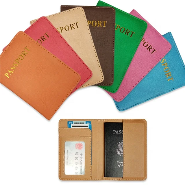 PU Belt Insert Card Position Passport Protective Cover Stamping Passport Shell Cover