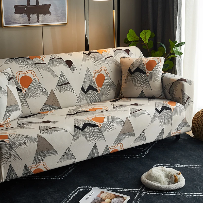 Cheap wholesale 3pc couch covers set in bag The cat catches cover sofa set  Sofa cover l shape