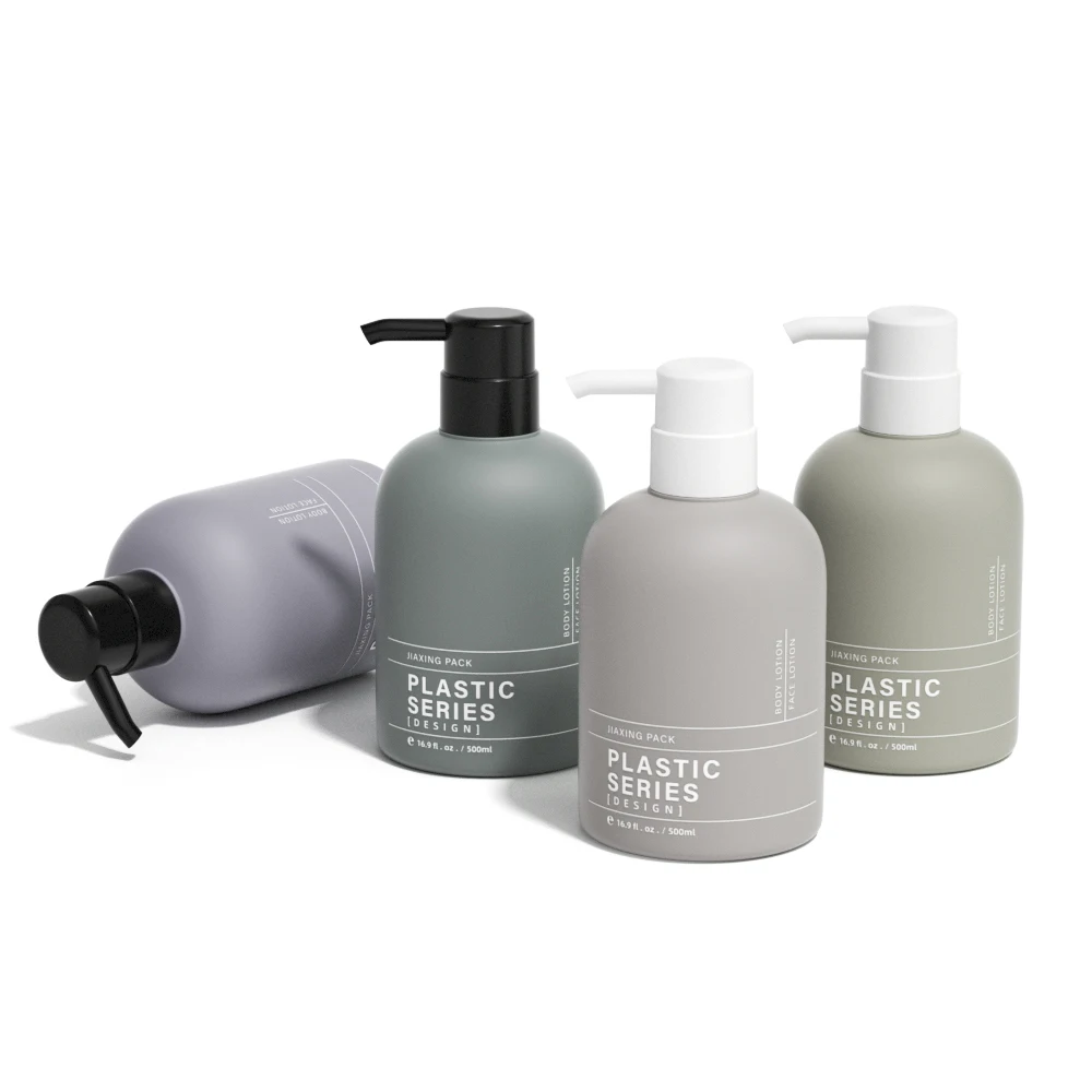 Luxury eco friendly pcr packaging 300 400 500 600ml plastic recycled empty cosmetic hand wash shampoo body lotion pump bottle