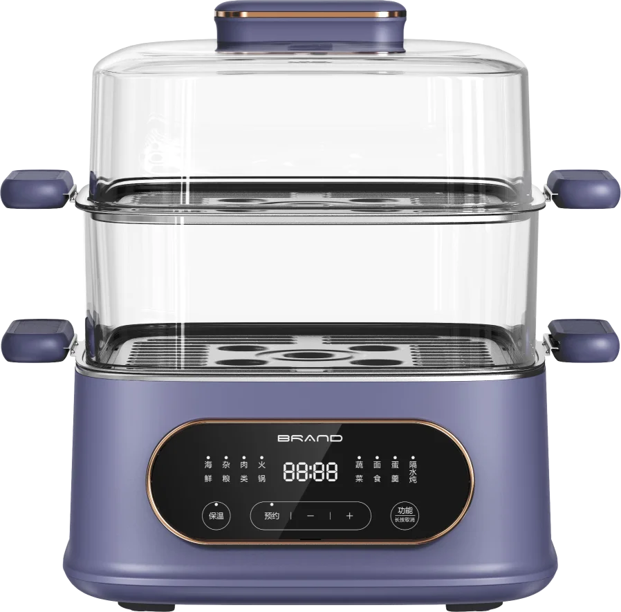 patented design hot selling 9.0L big capacity steamboat pot multi-layers slow stew pot multi color body digital control