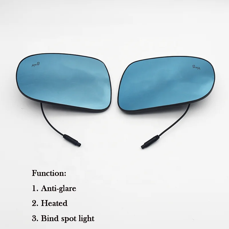 1 pair rearview mirror blue glass Lens with blind spot light For LEXUS IS200 IS220 IS250 IS300 ES300 ES350 2006-2013 door mirror