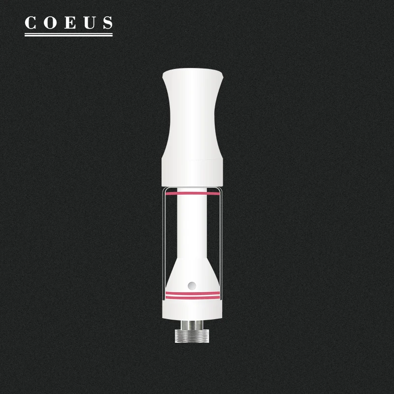 Лидер продаж, стеклянный мундштук COEUS с картриджем CBD, Магнитный адаптер для вейпа