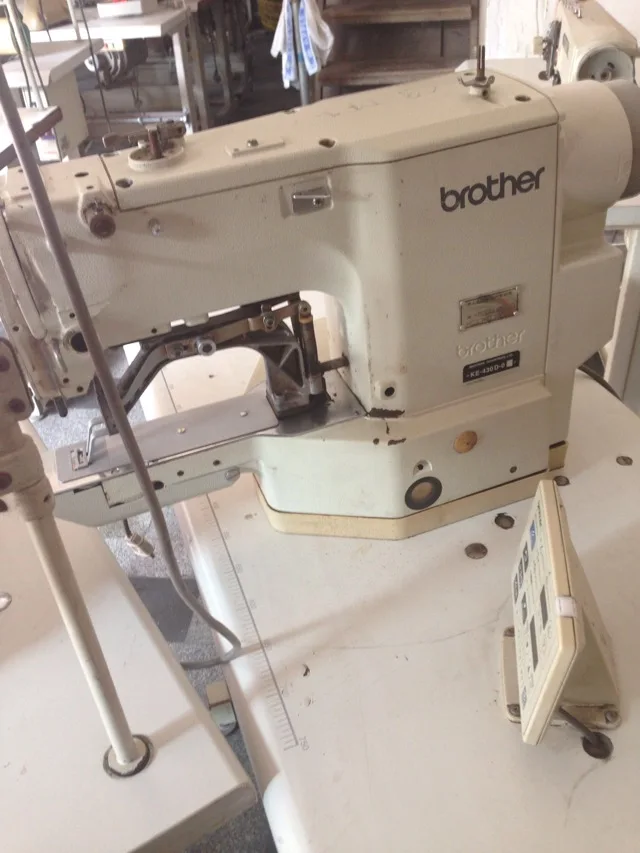 Used 70% New Brother 430D computerized lockstitch bar tacking industrial sewing machine in good condition