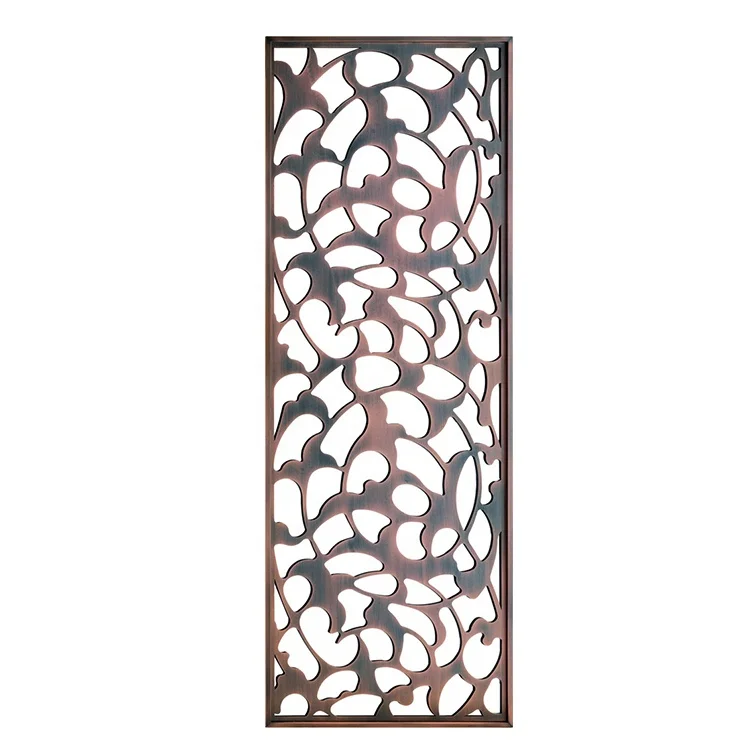 High quality stainless steel Chinese style office partition screen  Carved Metal Privacy Screens partition screen india