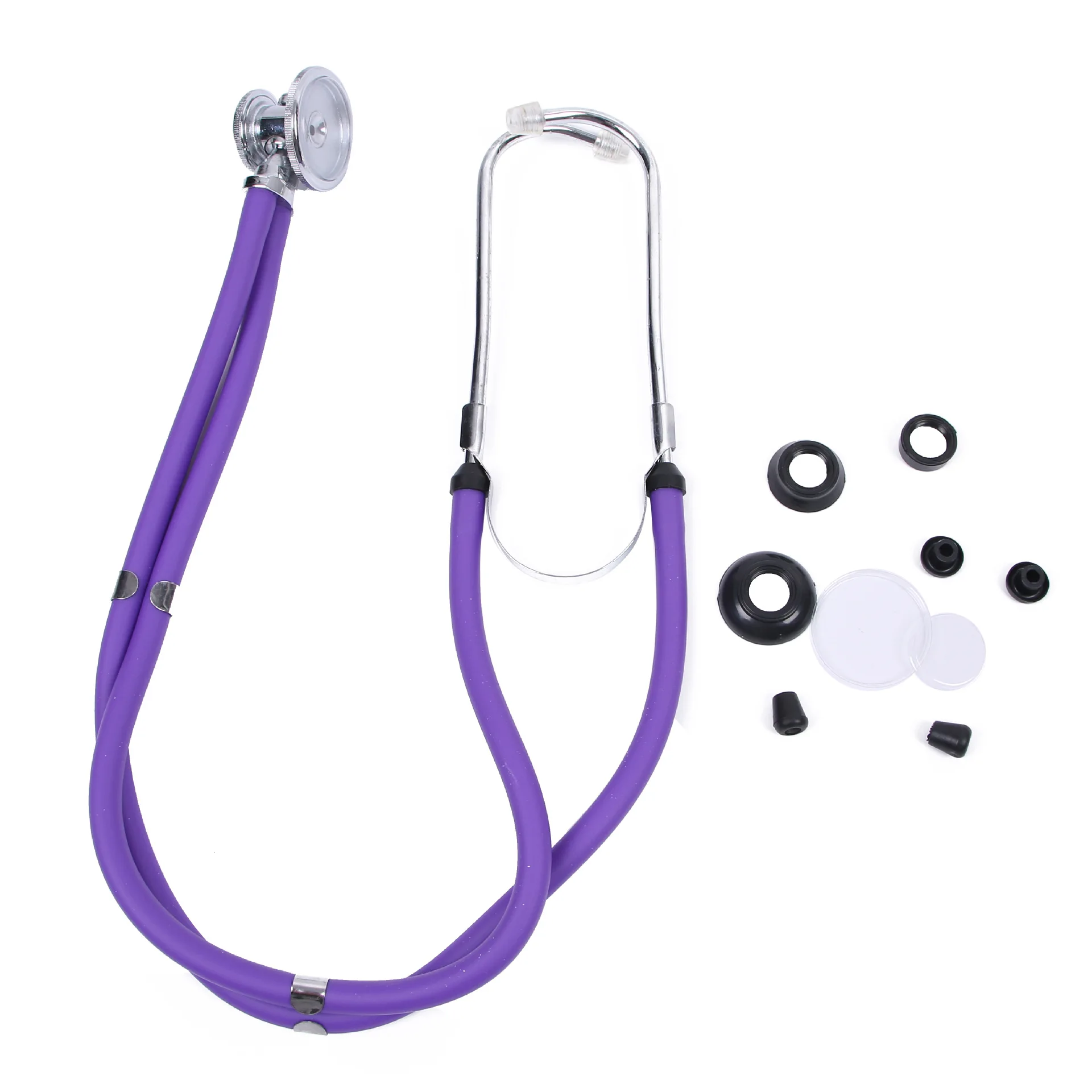 Two tube stethoscope aneroid sphygmomanometer wtih stethoscope colorful portable  electronic double head stethoscope