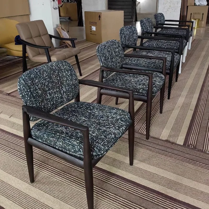 Nordic style design wooden and leather dining room chairs de sillas de madera para comedor tables and chair for restaurant